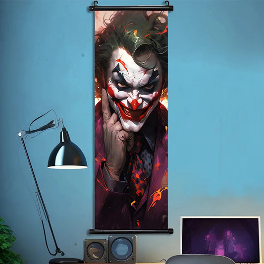 DC Joker Hanging Scroll Poster Canvas