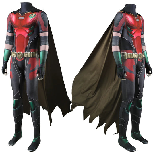 Robin Cosplay Costume – Boy Wonder Spandex Bodysuit for Adults