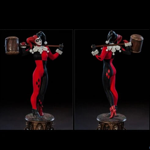 Classic Harley Quinn Cosplay Costume – Adult Halloween Outfit for Women