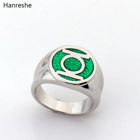 Green Lantern Power Ring – DC Comics Superhero Enamel Jewelry for Men & Women