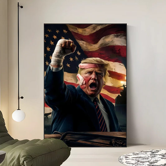 Donald Trump Vintage Poster – Retro Kraft Paper Wall Sticker