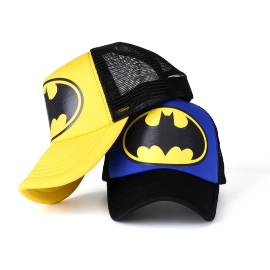 Kids’ Batman Snapback Cap – Breathable Cotton Mesh Hat for Ages 2–8