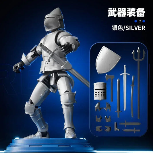Paladin Knight Action Figure – 13-Point Articulated Shapeshift Robot Toy