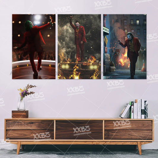 Joker & Harley Quinn Canvas – DC Comics Wall Art for Movie Rooms