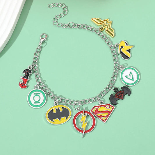 DC Heroes Charm Bracelet – Superman, Flash & Batman Bangle
