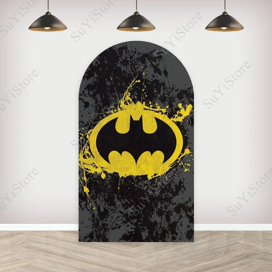 Batman Arch Photo Backdrop – DC Comics Birthday Party Decoration