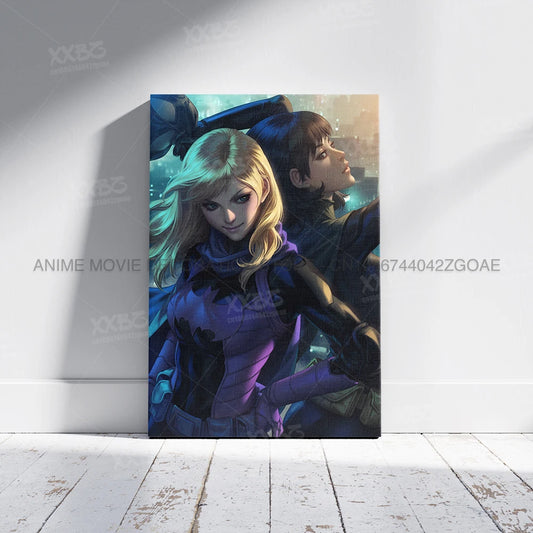 DC Comics Canvas Poster – Batman, Wonder Woman & Catwoman Wall Art