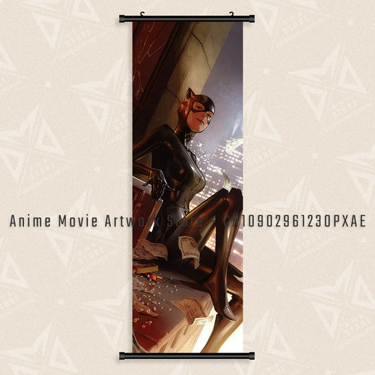 Harley Quinn & Justice League Canvas – Wall Art Scroll Poster