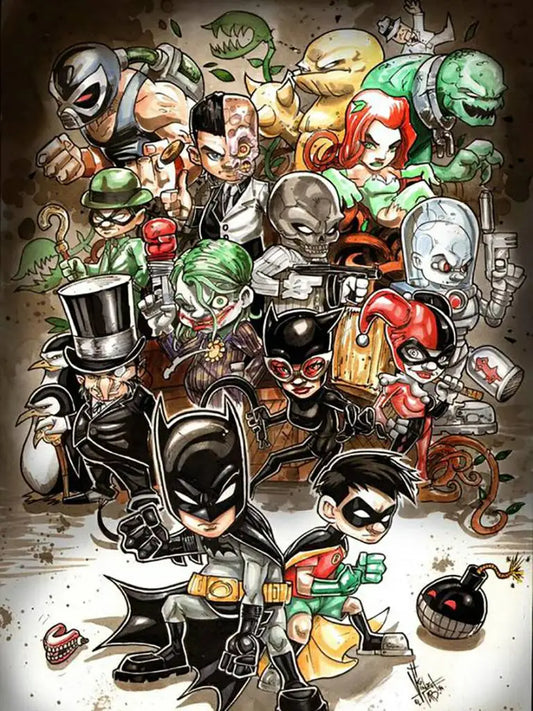 DC Comics Batman Diamond Painting – 5D Mosaic Art