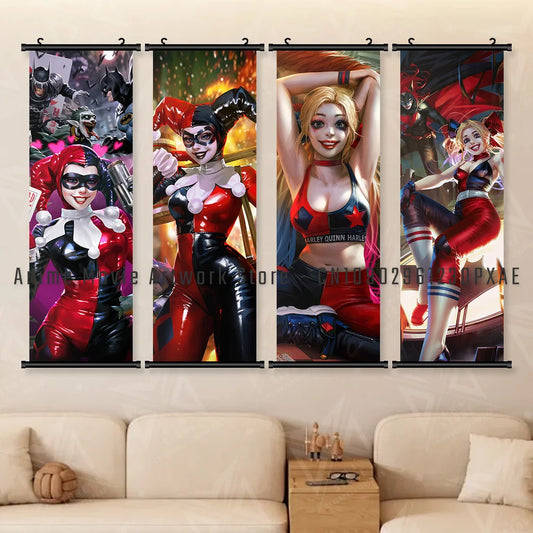 DC Comics Joker & Harley Quinn Canvas Print – Suicide Squad Wall Art