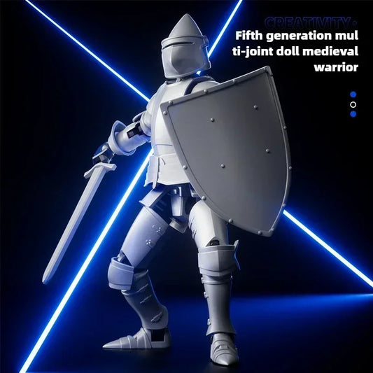 Paladin Knight Action Figure – 13-Point Articulated Shapeshift Robot Toy