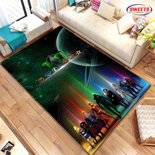 Justice League Carpet – Anti-Slip Rug for Home & Office