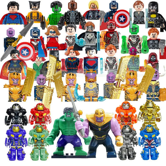Marvel Mini Building Block Figures – 42-Piece Superhero Set
