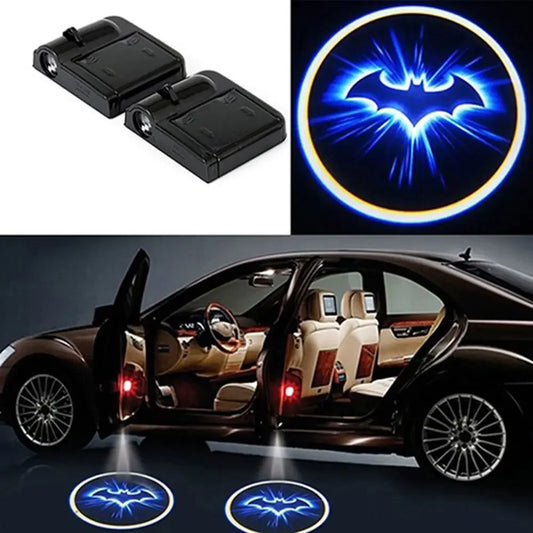 2PCS Wireless Car LED Door Lights – Bat Logo Shadow Projector Welcome Lamps
