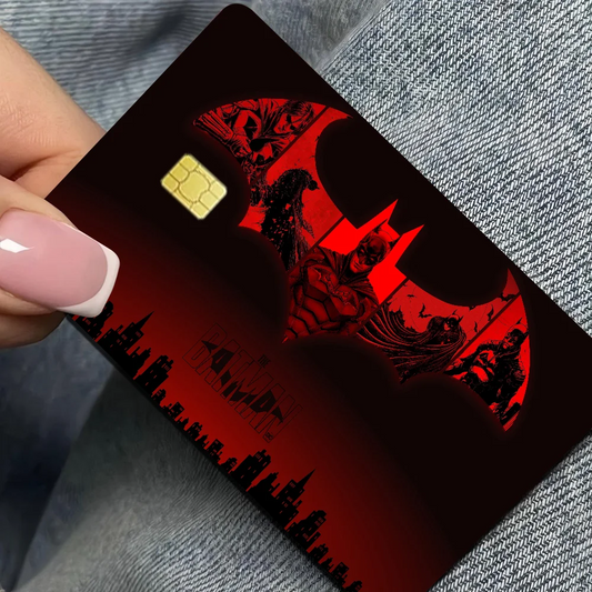 B-Bat Superhero Card Sticker – Cool Cartoon Credit Card Skin