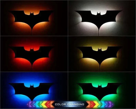 Batman 3D Night Light – Remote Control Multi-Color Wall Lamp