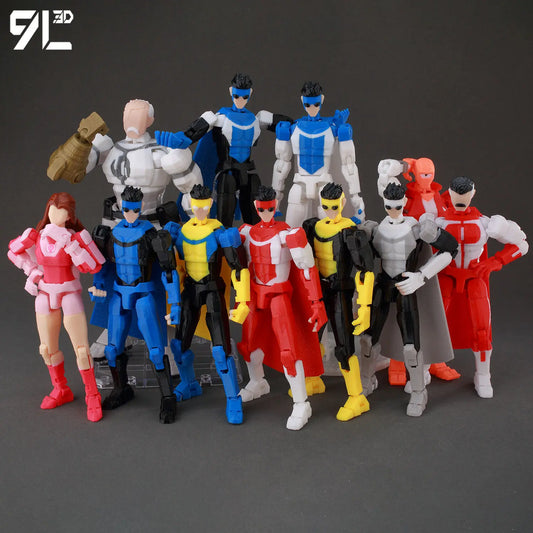 Invincible Boy Superman & Batman – LUCKY13 Poseable Figures