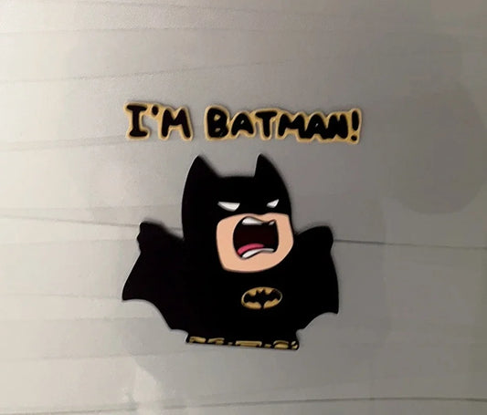 Reflective Batman Car Sticker – Cute Waterproof Decorative Decal