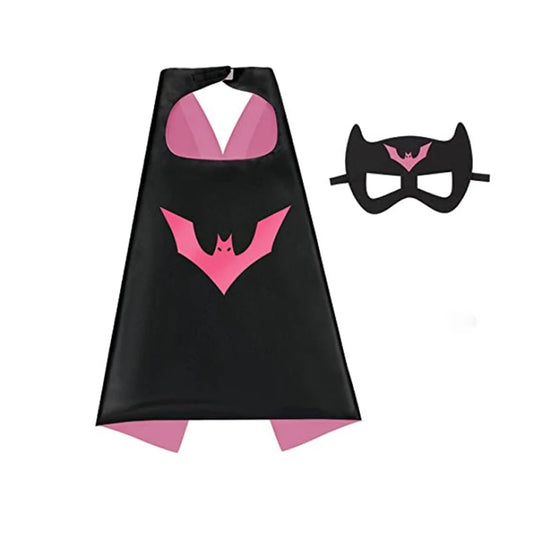 Superhero Capes & Masks Set – 4-Pack Dress-Up Costumes for Girls (Ages 3–10)