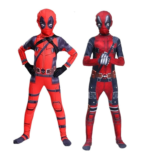 Deadpool Costume for Kids – Superhero Jumpsuit with Accessories