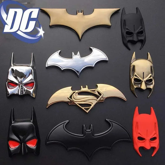 Batman Car Emblem Sticker – 3D Metal Multicolor Badge
