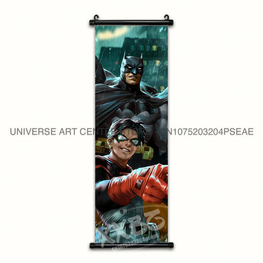 Batman & DC Heroes Scroll Poster – Justice League Wall Art