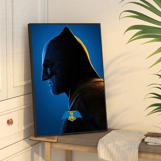 Justice League DIY Poster – Vintage Whitepaper Wall Art Print