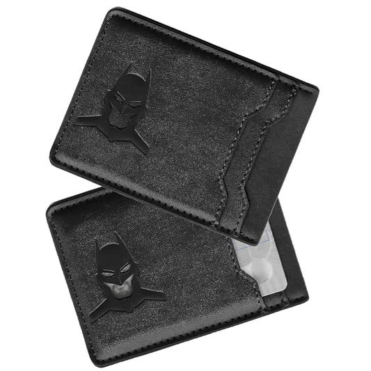 Bat ID Wallet – Slim Leather Card Holder with Superhero Mask Design