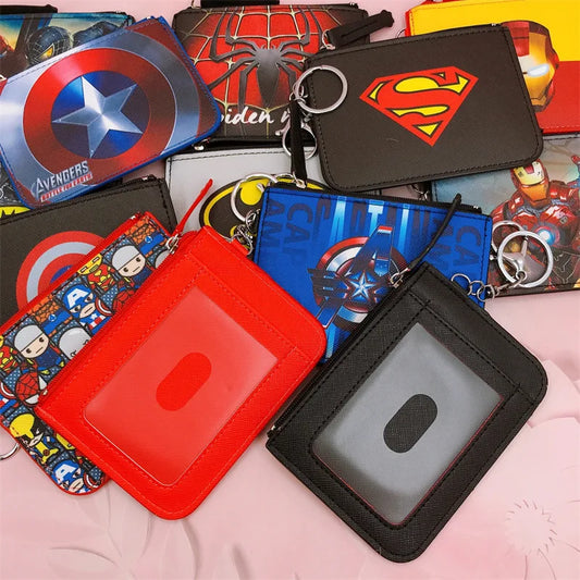 Batman Kids Coin Purse – PU Leather Mini Wallet & Key Bag