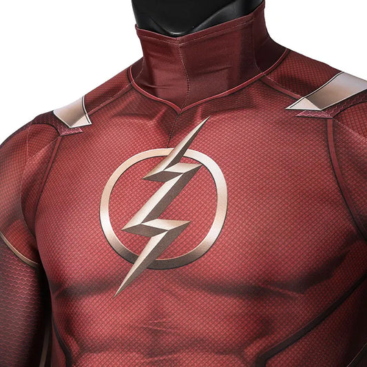 The Flash Cosplay Costume – Barry Allen Spandex Bodysuit with Latex Mask