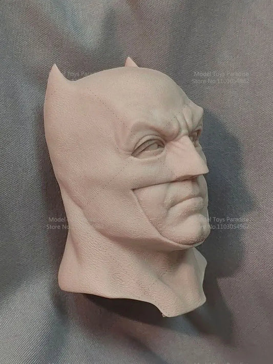 1/6 Scale Desert Batman Unpainted Head Sculpt – White Model for 12-Inch Figures