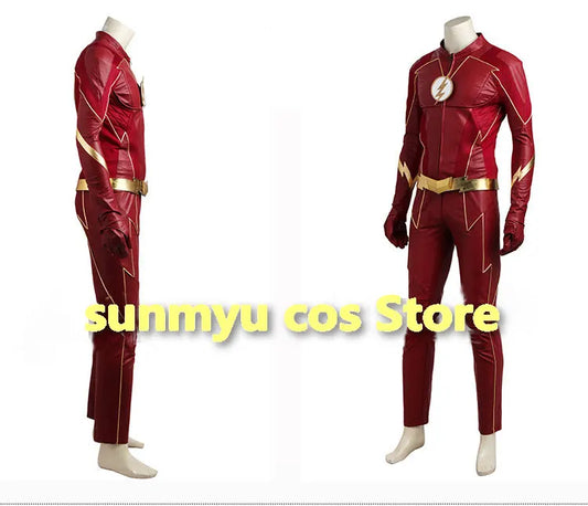 Flash 4 Cosplay Costume – Barry Allen Suit with Mask (Custom Size)