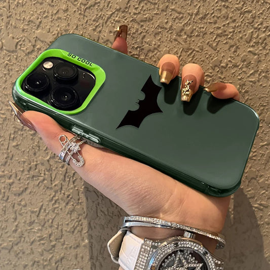 Marvel Spider-Man & Batman Matte Case – Shockproof Plating Cover for iPhone