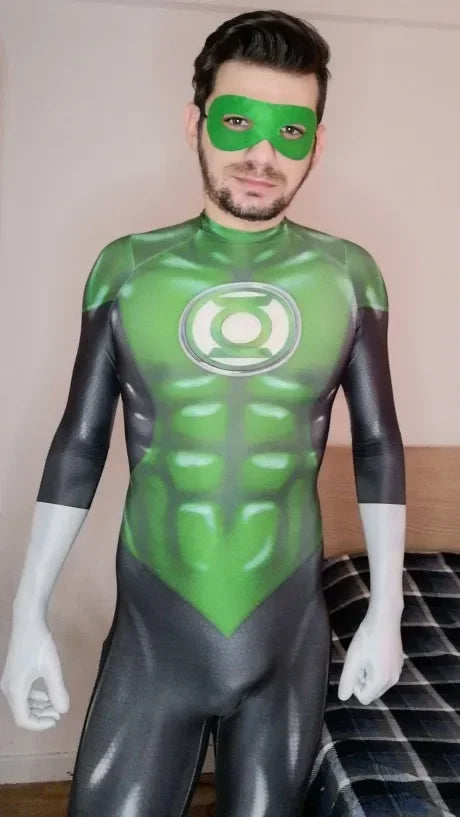 Green Lantern Zentai Suit – Superhero Cosplay Costume for Women, Men & Kids