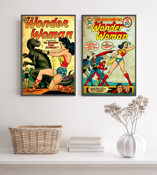DC Comics Self-Adhesive Poster – Classic Superhero Wall Art