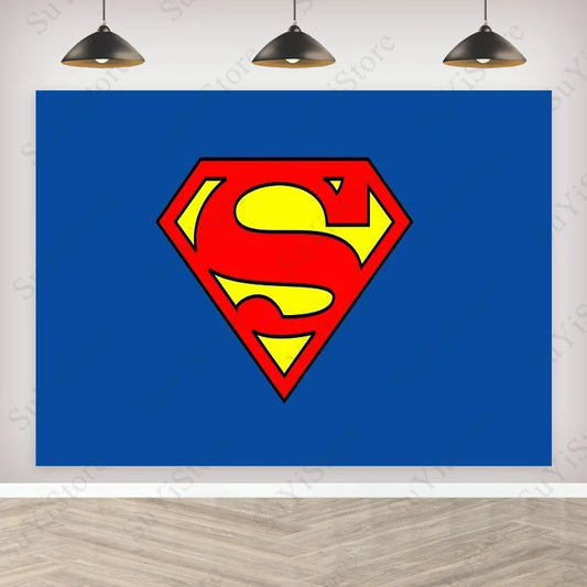 Superman Photography Backdrop – DC Comics Birthday Party Banner