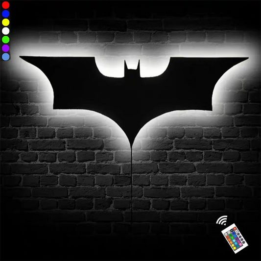 ZK20 Cool LED Night Light – Bat Wing Decorative Wall Lamp with Remote Control
