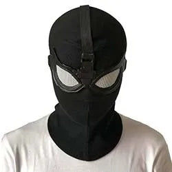 Peter Parker Stealth Spider Mask – Black Cosplay Helmet for Halloween & Parties