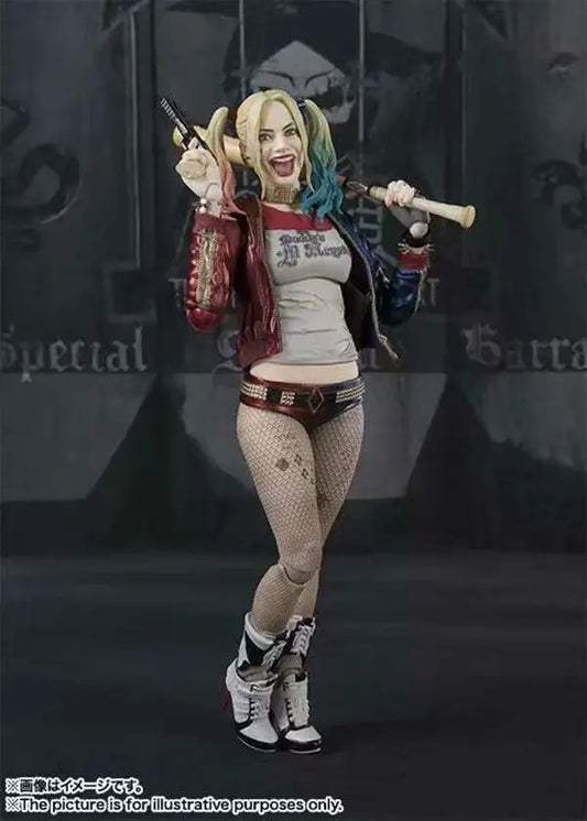 Harley Quinn 15cm Action Figure – PVC Collectible with Real Silk Stockings