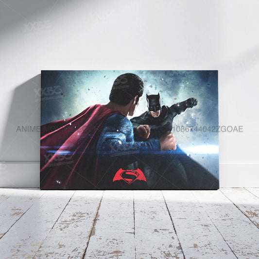 Batman & DC Heroes Canvas Poster – No-Frame Justice League Wall Art