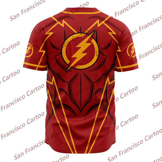 Marvel & DC Comics Flash Baseball Suit – Men, Women & Kids Sports Top