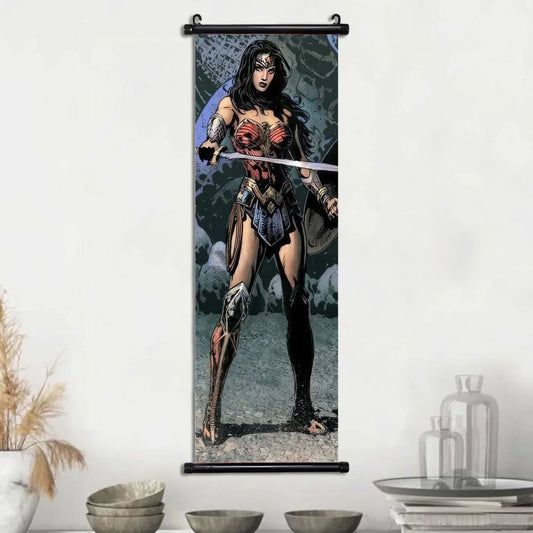 DC Wonder Woman Hanging Scroll – Canvas Wall Art