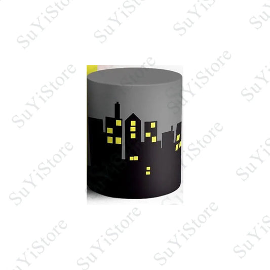 Batman Round Birthday Backdrop – DC Comics Circle Photo Prop
