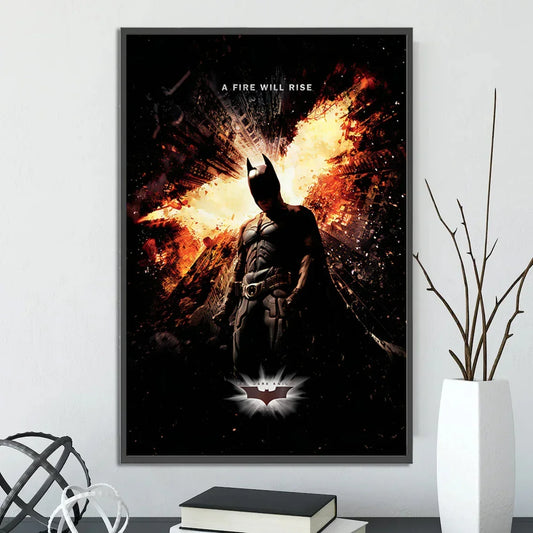 The Dark Knight Rises Batman Poster – Self-Adhesive Wall Art Decor
