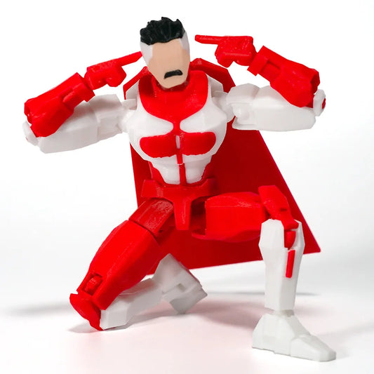 Omni-Man Invincible Action Figure – 3D Printed Multi-Jointed Model