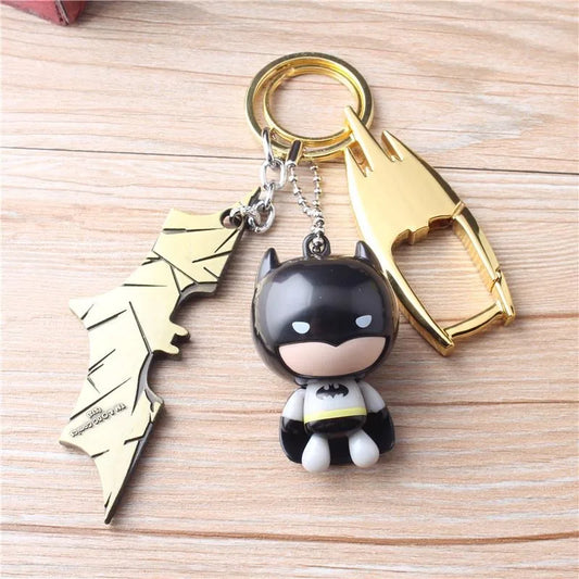 Beast Kingdom Batman Superman Keychain – Creative Cartoon Pendant