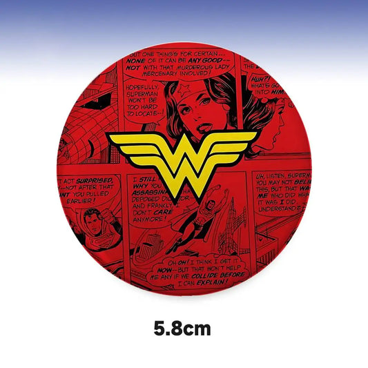 Wonder Woman Tinplate Button Badge – Custom Lapel & Bag Accessory