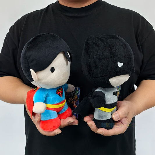 Classic Hero Plush Dolls – 20cm Batman & Superman Toys