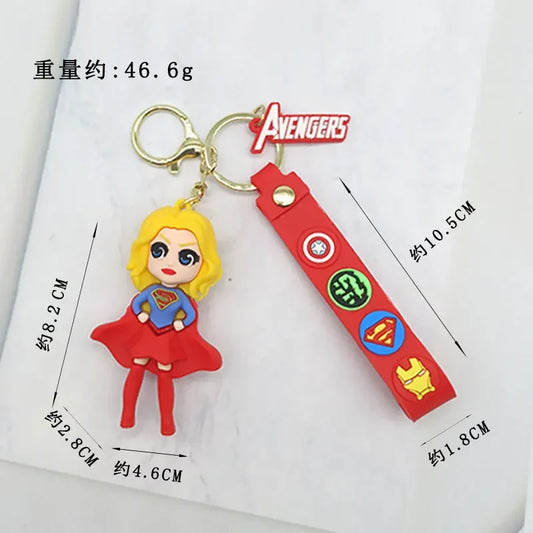 Cute Girl Fantasy Cartoon Keychain – Bag & Car Charm Accessory