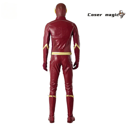 Flash 4 Barry Cosplay Costume – Hero Uniform for Adults